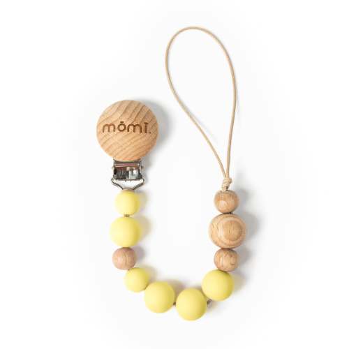 mōmi babypace pacifier clip - sundrop