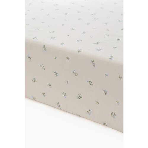 PATTERNED COTTON FITTED SHEET