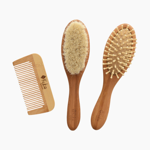 Kyte Baby 3-Piece Brush Set - Natural