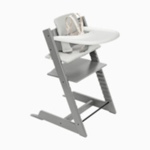 Stokke Tripp Trapp High Chair Complete² - Storm Grey/Nordic Grey/White Tray
