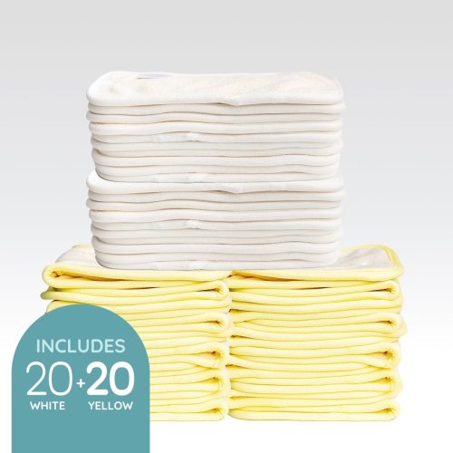 Full Time Newborn Absorbency Value Bundle (40 Pack) – Kinder Cloth Diaper Co.