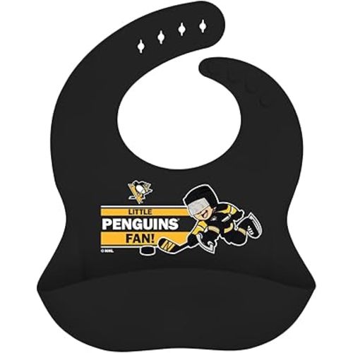 Baby Fanatic NHL Silicone Bib - Premium Quality, Educational, and Fun Activity for Kids and Families