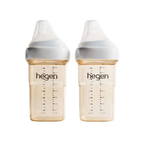 Hegen PCTO PPSU Anti-Colic Feeding Bottles - Amber - 8oz/2pk