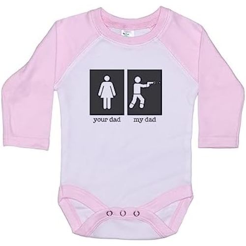 Ebenezer Fire Tactical Onesie/Your Dad My Dad/Shooting Bodysuit/Funny Baby Outfit/Sublimated Design