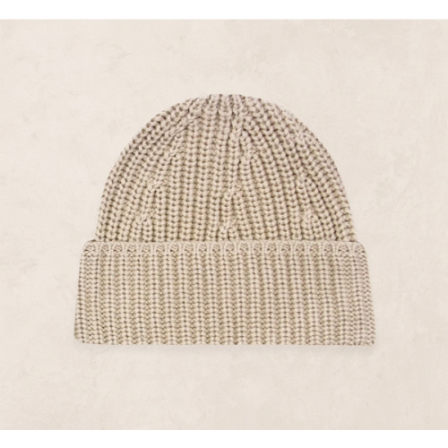 Knit Beanie - Tan