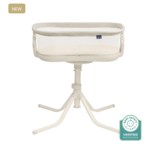 HALO® BassiNest® Swivel Sleeper 4.0 Signature, Over-Bed Baby Bassinet with 360 Rotation, Oat