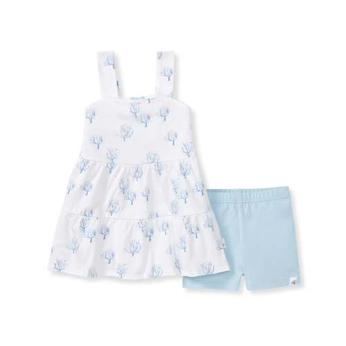 Coral Organic Cotton Girl Tunic & Shorts Set – Burt's Bees Baby