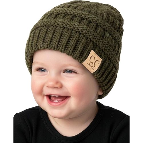 Funky Junque Baby Winter Hat – Cute Newborn Hats, Cozy Warm Infant Beanie, Soft Knit Stocking Stuffer for Babies 0–12 Months