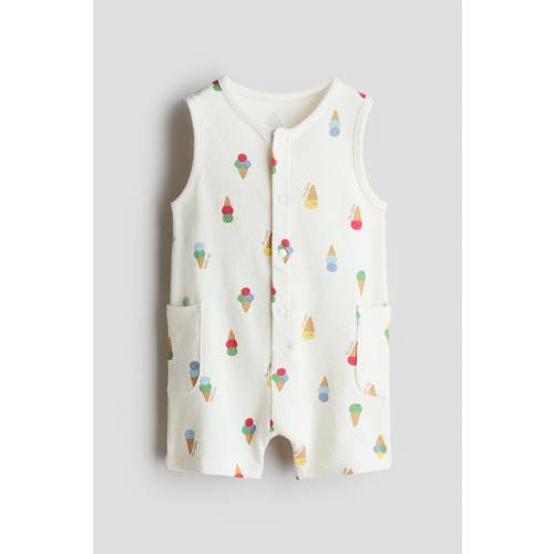 COTTON TERRY ROMPER SUIT