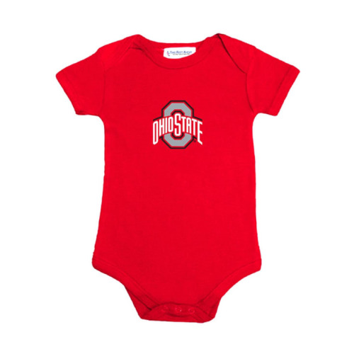 Baby Red Ohio State Buckeyes Logo Design One Piece - 10190152