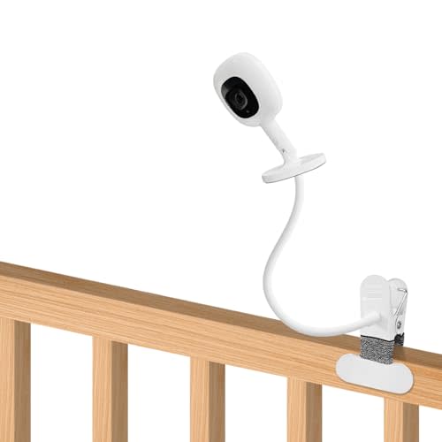 15.7" Baby Monitor Mount for Nanit Pro & Flex Stand, Flexible Gooseneck | Compatible with Nanit Pro & Flex Stand; tool-free clamp with flexible gooseneck for secure positioning.