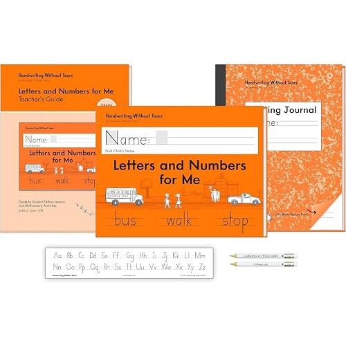 Handwriting Without Tears Kindergarten Printing Set, Workbook/Guide/Journal