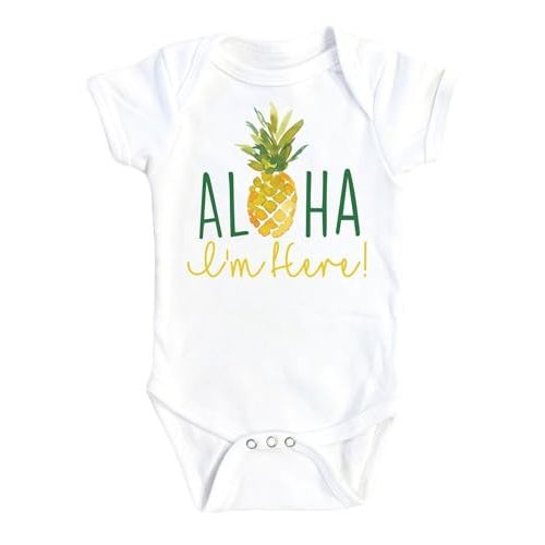 NOFO VIBES Pineapple Aloha - Baby Boy Girl Clothes Infant Bodysuit Funny Cute Newborn 1A