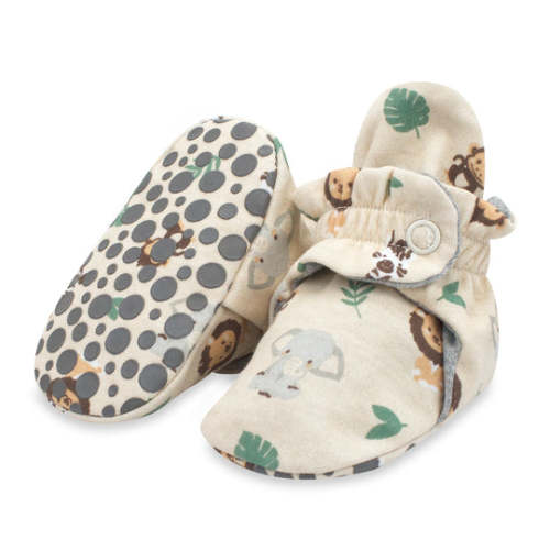 Baby Jungle Animals Organic Cotton Gripper Baby Bootie – Zutano