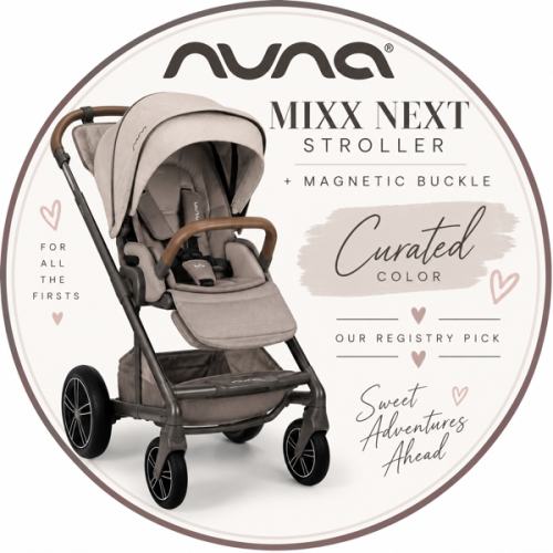Nuna MIXX Next + Magnetic Buckle | Modern Nursery™  color: Curated
