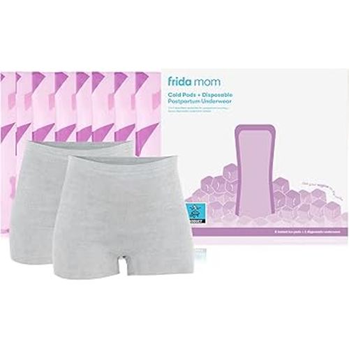 Frida Mom Instant Ice Maxi Pads and Underwear, White