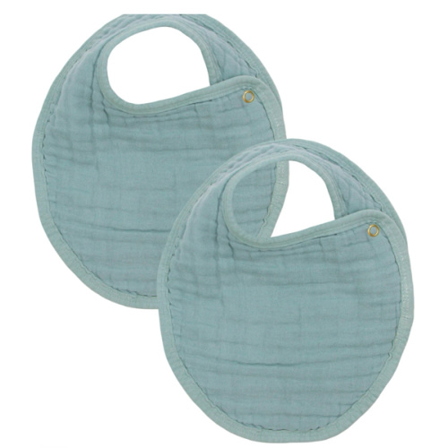 Cloud Muslin™ Bib 2 Pack - Steel