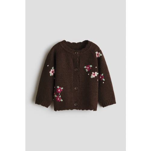 EMBROIDERY-DETAIL CARDIGAN