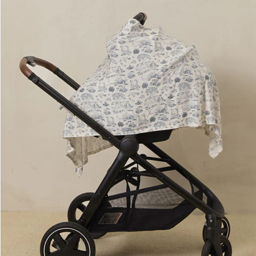 Bleu Toile Car Seat & Nursing Cover