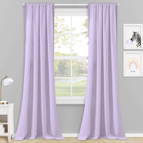 Isabelle & Max™ Suitland Polka Dots Max Blackout Thermal Rod Pocket Curtain Panel & Reviews | Wayfair