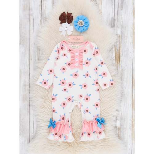 Daisy Doodle Ruffle Romper
