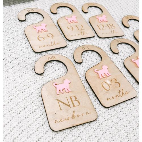 Puppy Baby Closet Dividers, clothes dividers, Golden doodle Nursery Theme, Clothes Size Markers, Dog Closet Organizers, Baby Shower Ideas