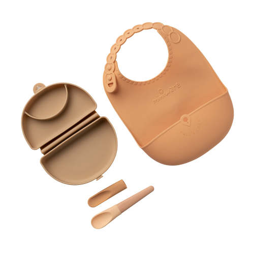 Sili Mini Go: Silicone Travel Meal Set - Golden Boost
