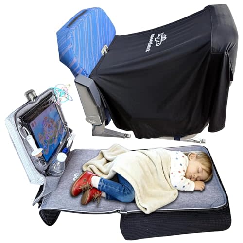 Toddler Airplane Bed & Blackout Blanket, Toddler Flight Essentials
