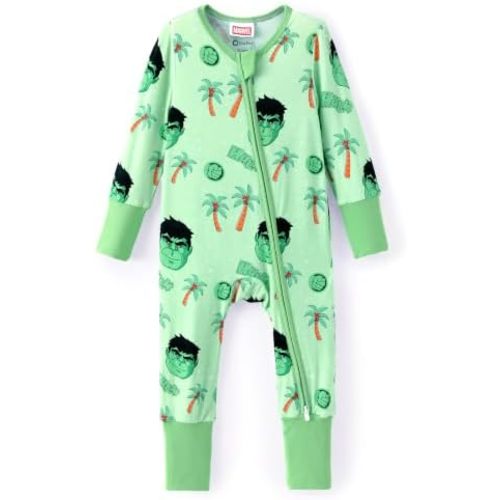 Disney Baby Viscose Made from Bamboo 2-Way Zipper Footie Outfit NB to Inf