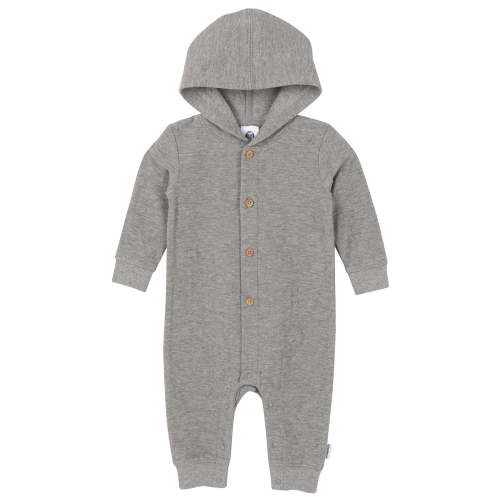 Gerber Baby Neutral Long Sleeve Hooded Romper, Sizes Newborn - 24 Months
