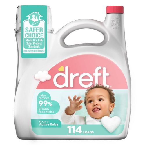 Dreft Stage 2: Active Baby He Compatible Liquid Laundry Detergent - 92 Fl Oz