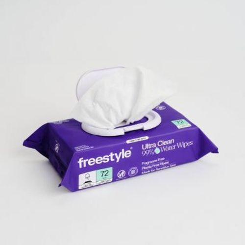 Freestyle 99% Water Baby Wipes, Fragrance Free for Sensitive Skin, Unscented - 1 Flip Top Pack - 72ct