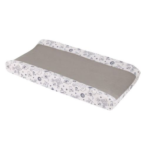 NoJo Disney Monsters, Inc. Cutest Little Monster Gray, and White Contoured Changing Pad Cover