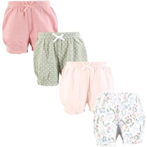 Hudson Baby Unisex Baby Shorts Bottoms 4-Pack