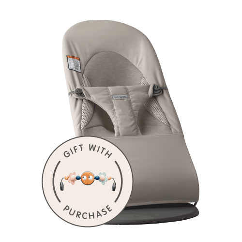 Bouncer Balance Soft: Sand gray - Woven/Jersey, Tri-Fabric