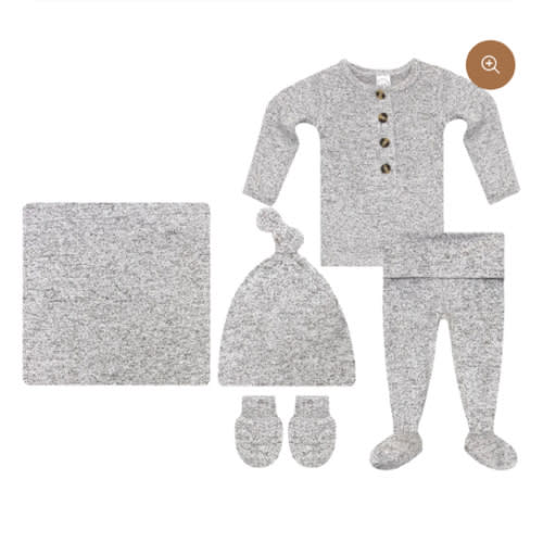 Sam Plush Knit Newborn Hat Bundle (Top + Bottom)