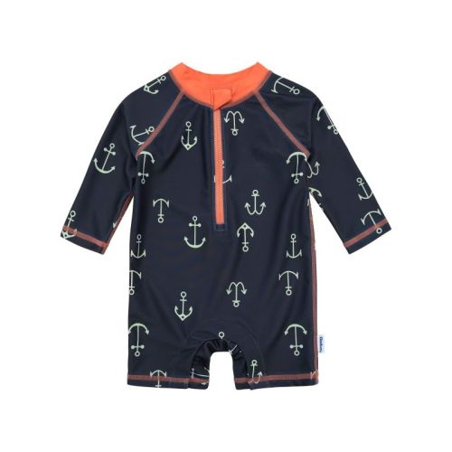 Gerber Baby and Toddler Boys' Long Sleeved Rashguard One Piece Swimsuit
