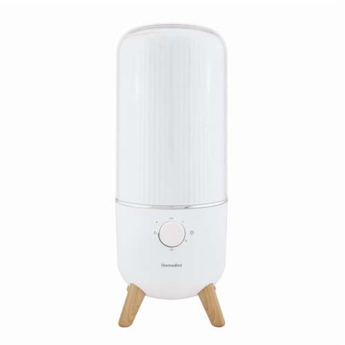 HoMedics Total Comfort® Deluxe Ultrasonic Humidifier UV-C Anti-Microbial– Small Night Stand Size, .85 Gallon, 48 hour Run Time