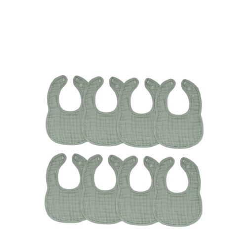Muslin Bibs - Pack of 8