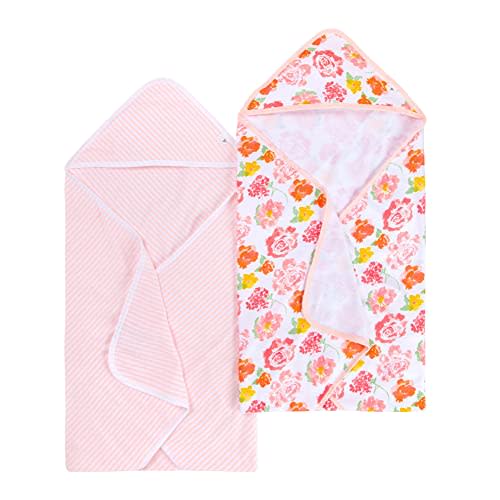 Burt's Bees Baby - Hooded Towels, Absorbent Knit Terry, Super Soft Single Ply, 100% Organic Cotton