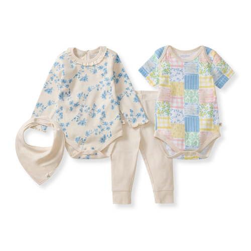Burt's Bees Baby Organic Cotton 4-Piece Outfit Set