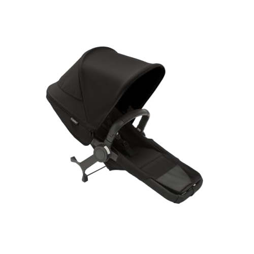 Bugaboo Donkey 5 Duo Extension Set, Black, Midnight Black, Midnight Black, 2025, with Canopy