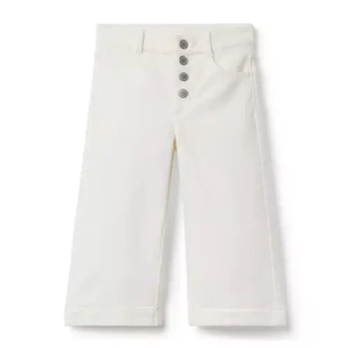Girl Cream And Sugar Wide Leg Corduroy Pant by Janie and Jack