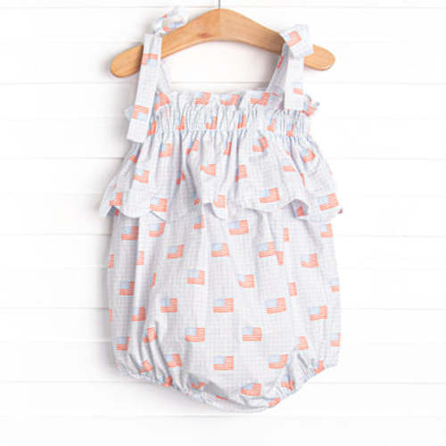 Patriotic Spirit Scalloped Bubble, Blue – Stitchy Fish