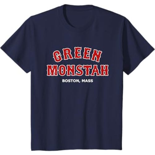 Green Monstah Funny Boston Mass New England Sports Gift T-Shirt