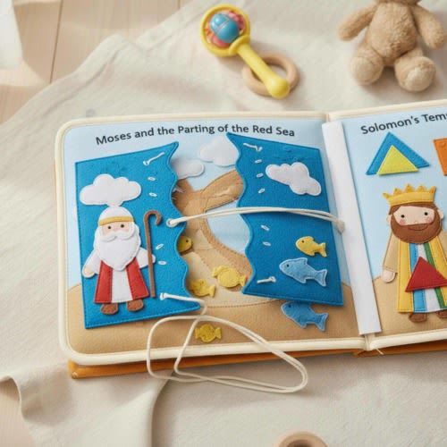 Explore Bible Story Felt Busy Book - A Meaningful Christmas Gift for Your Beloved Baby!