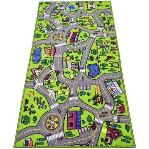 ToyVelt - Toyvelt / Kids Carpet Playmat Car Rug / City Life Educational Road Traffic Multi Color Play Mat / Ages 3 - 12 Years Old - Extra Large