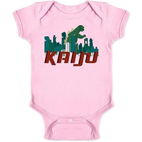 Pop Threads KAIJU Destroying The City Infant Baby Boy Girl Bodysuit