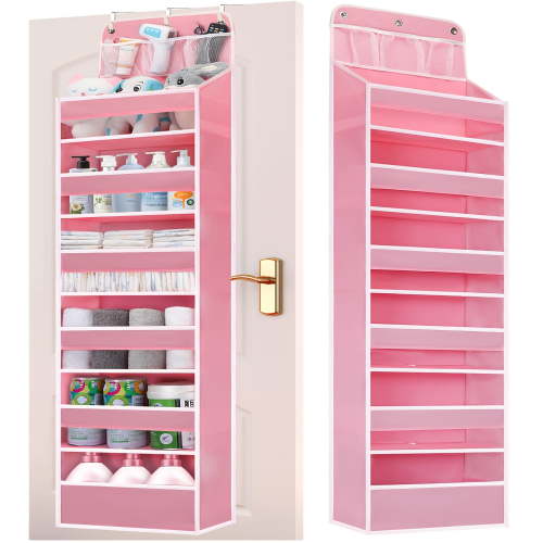 Over Door Hanging Organizer, No Tilt Baby Closet Organizer For Diaper Kids Toys Shoes Over Door Storage Organizer With 6 Large Capacity Pockets For Newborn Essentials Nursery Bedroom Bathroom