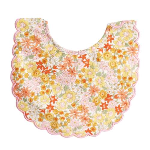 Alimrose Scallop Bib Sweet Marigold - Made with Love